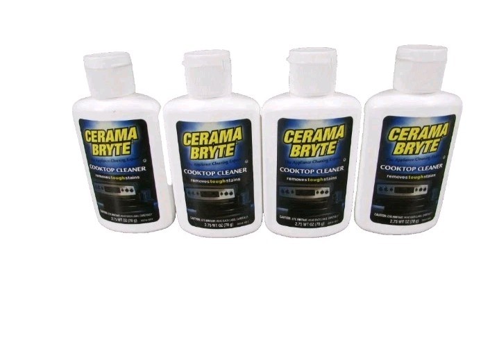 Cerama Bryte CookTop Cleaner, Removes Tough Stains, 2.75 Oz. Lot of 4