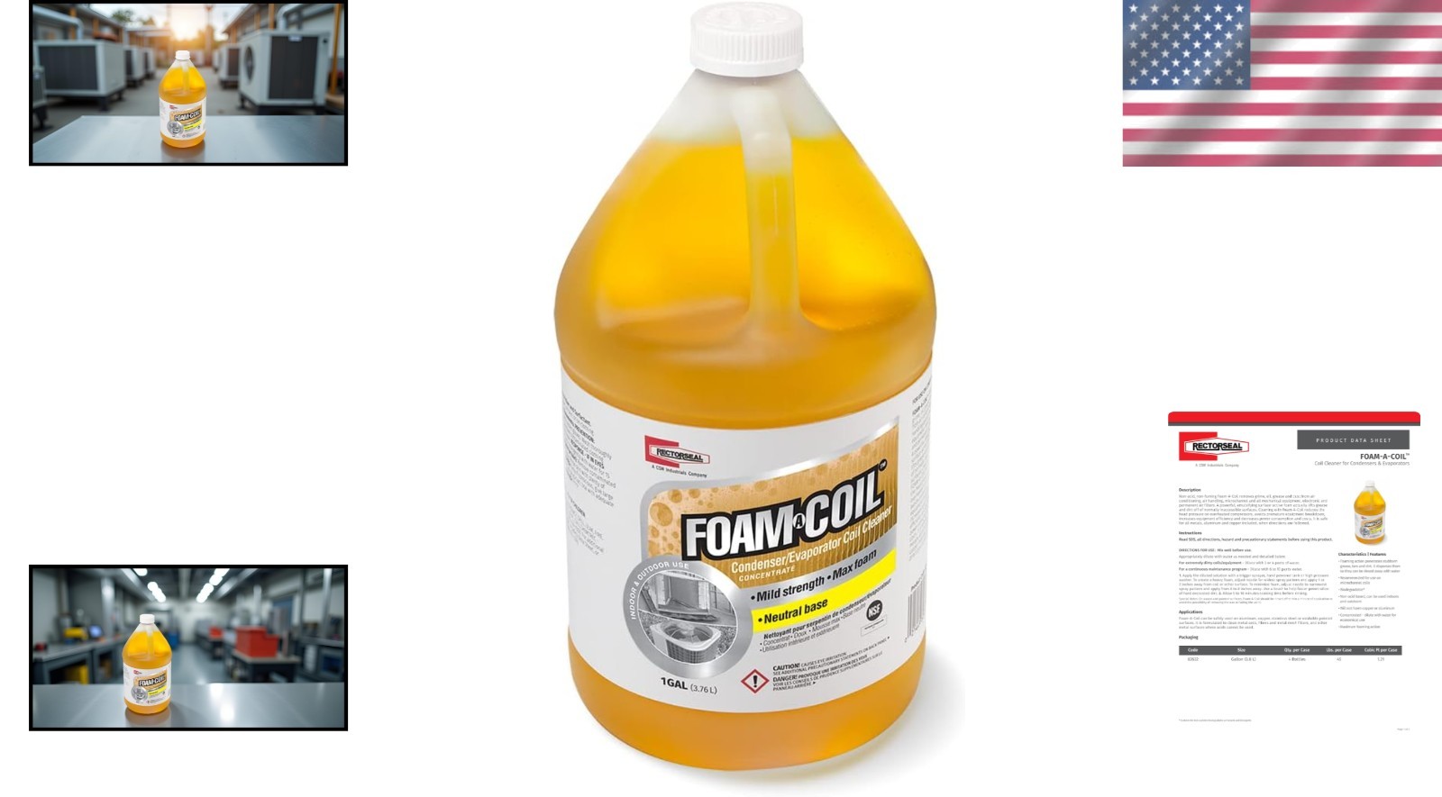 1 Gallon Foam-A-Coil Cleaner – Powerful Non-Acid Coil Cleaner for HVAC Systems
