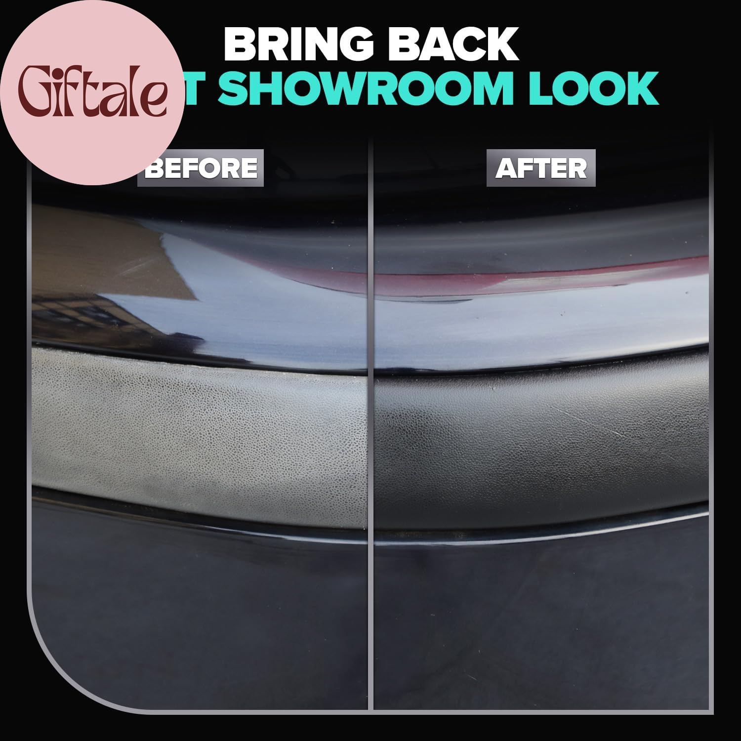 Plastic Restorer for Cars – Refreshes Faded Plastic, Vinyl & Rubber Trim with Po