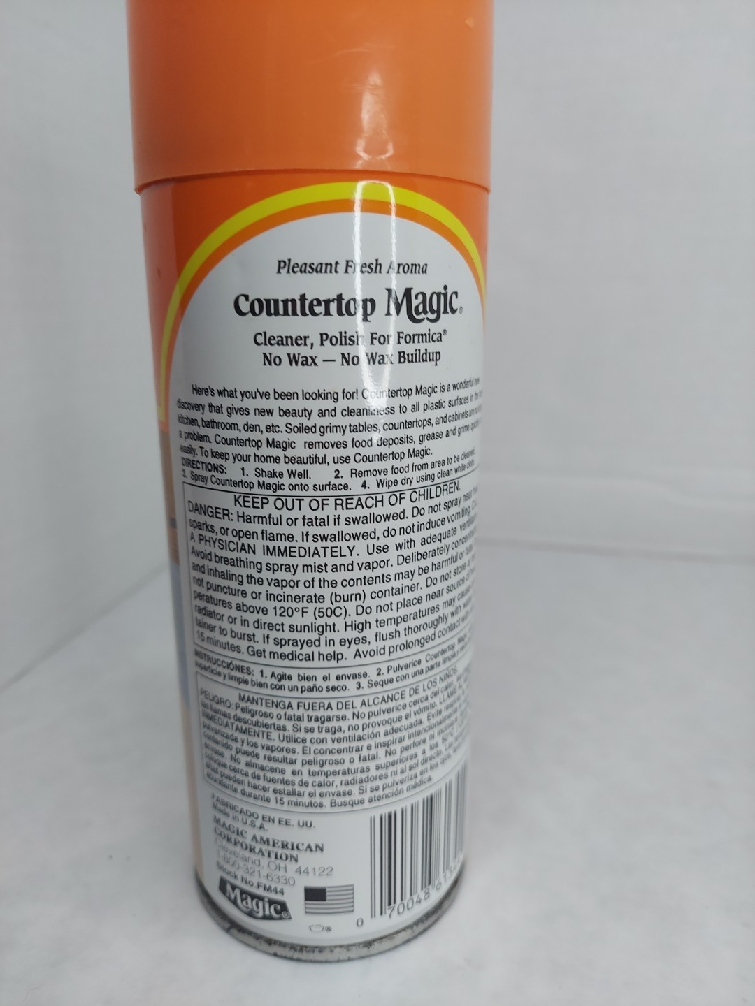 Vintage COUNTERTOP MAGIC 13 Oz Original Aerosol Spray Formica Laminate 90% Full