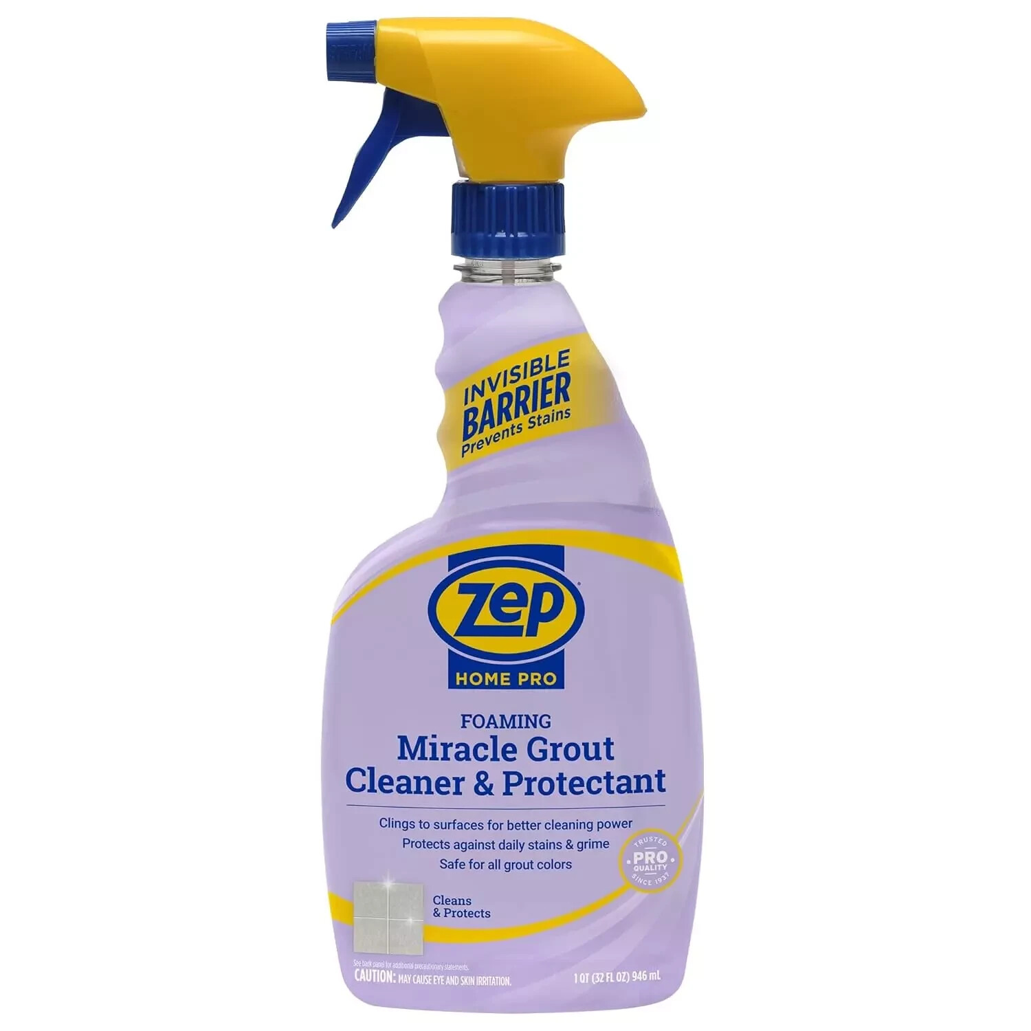 Home Pro Foaming Grout Cleaner & Protectant – 32Oz – 2-In-1 Formula