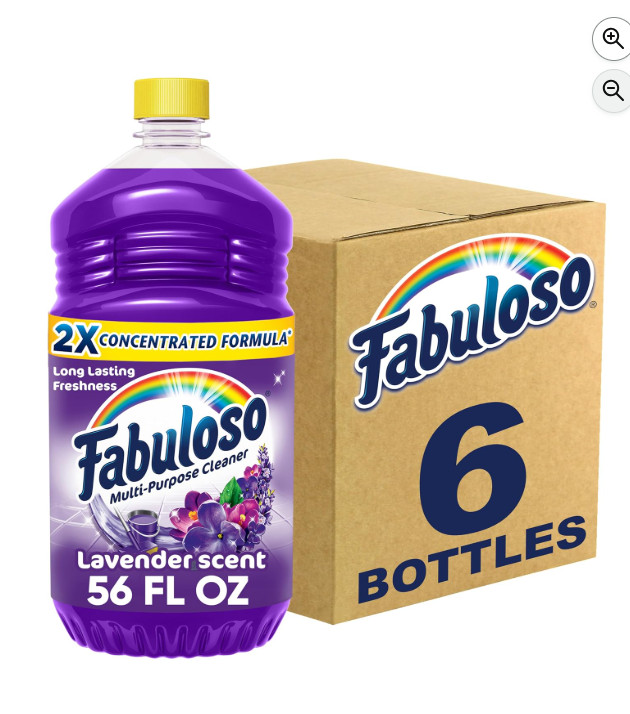 6-Pack Fabuloso Lavender Multi-Purpose Cleaner 2X Concentrated Formula 56oz
