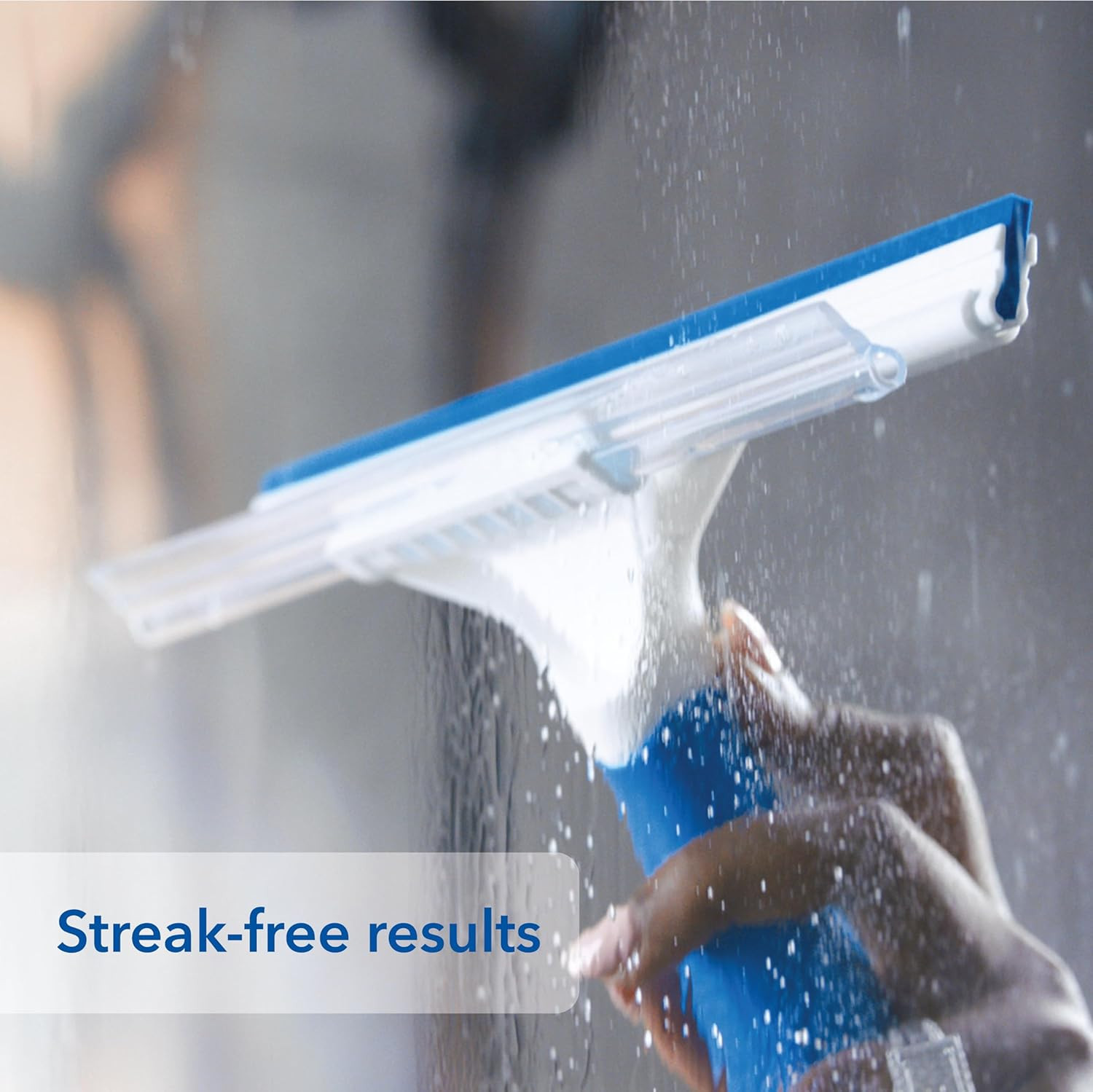 Professional Connect and Clean 10” Glass and Tile Shower Squeegee, Compatible wi