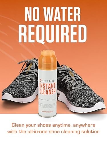 Foam Shoe Cleaner 9 Oz Deep Cleaning Spray Scrub Cap Applicator Fresh Scent