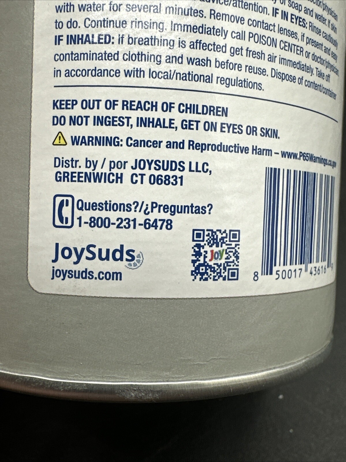 Joy Lemon Scent Cleanser 15 oz Powder Discontinued Product