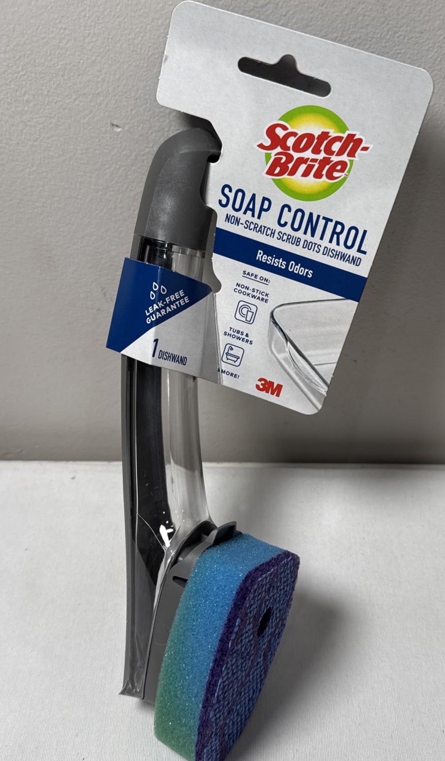 Scotch-Brite Advanced Soap Control Non-Scratch Dots Dishwand