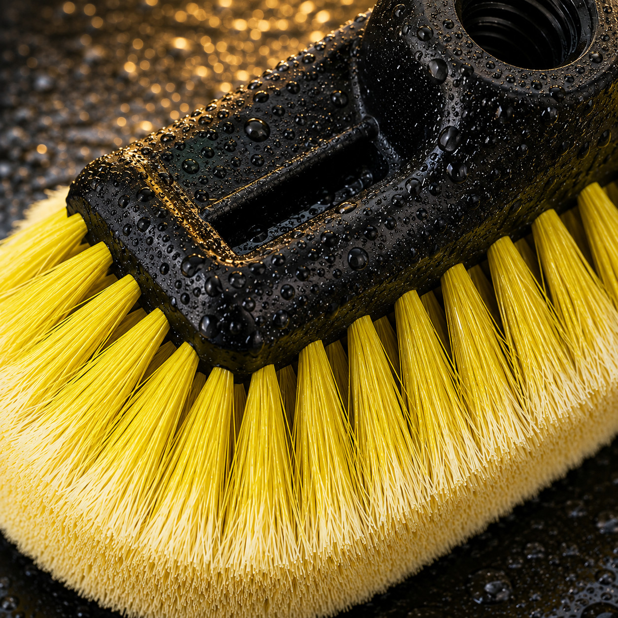 soft bristle car wash brush head- gentle auto cleaning tool
