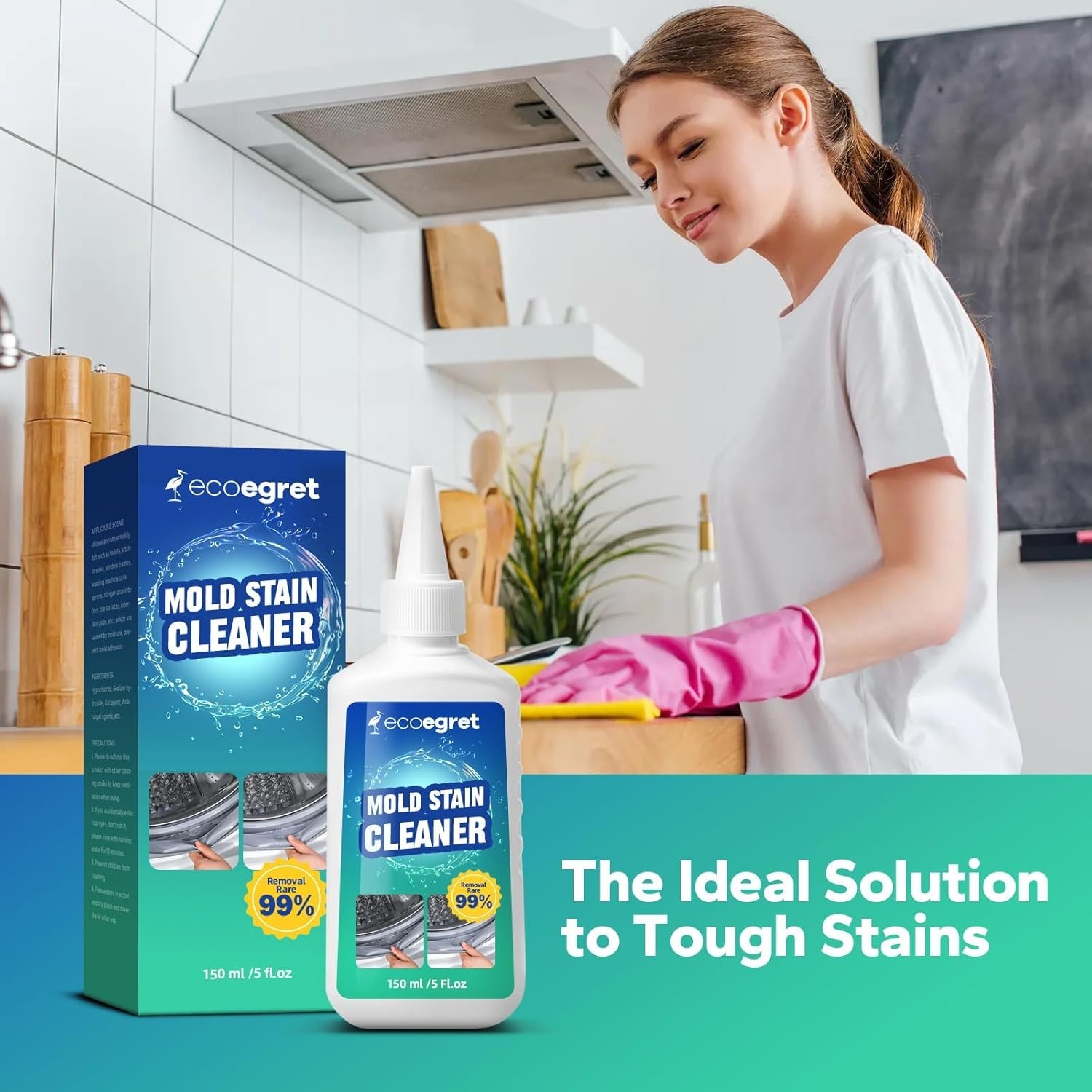 Eco-Friendly Mold Stain Remover Gel 5 Fl Oz – Powerful, Safe & Easy Application