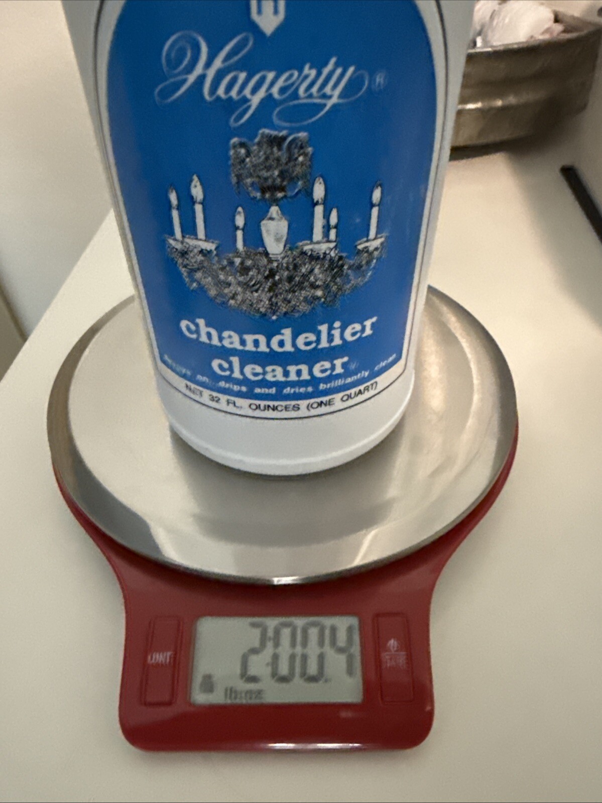 Hagerty 32 Fl. Oz. Chandelier Cleaner, No Rinse, No Wipe Formula, Crystal Glass