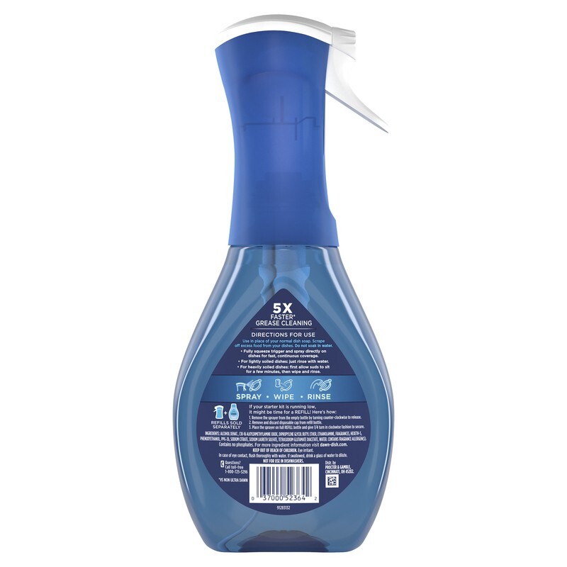 Dawn Platinum Powerwash Fresh Scent Liquid Dish Spray 16 oz 1 pk Biodegradable