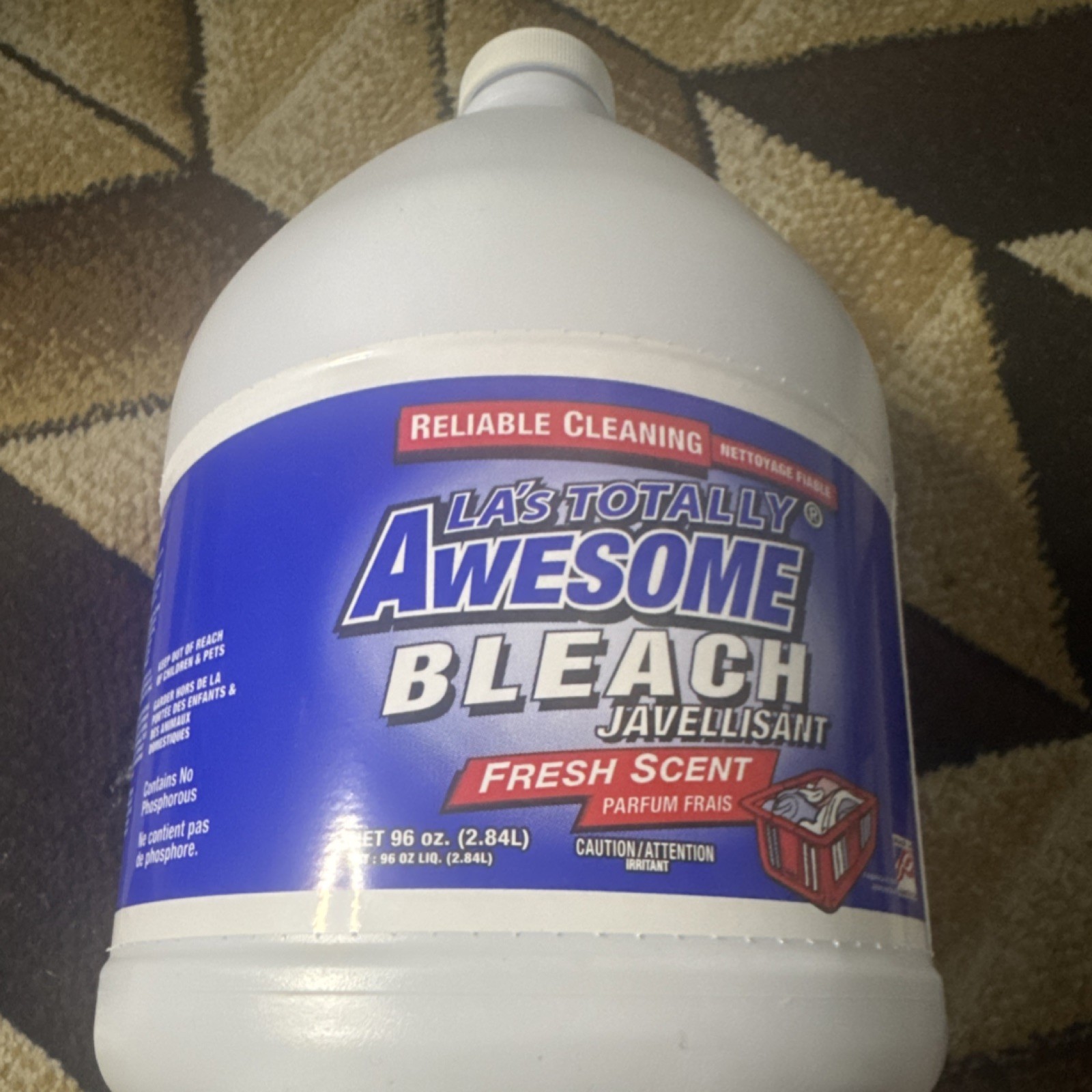 LA’s Totally Awesome Bleach Fresh Scent Reliable Cleaning Liquid 96 oz
