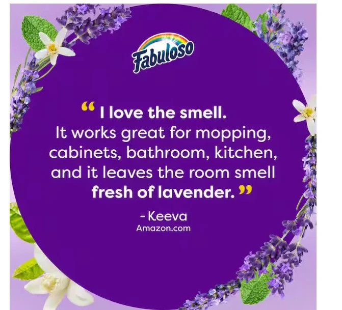 Fabuloso Lavender 2X Concentrated Multi-Purpose Cleaner, 128 oz (2-Pack)