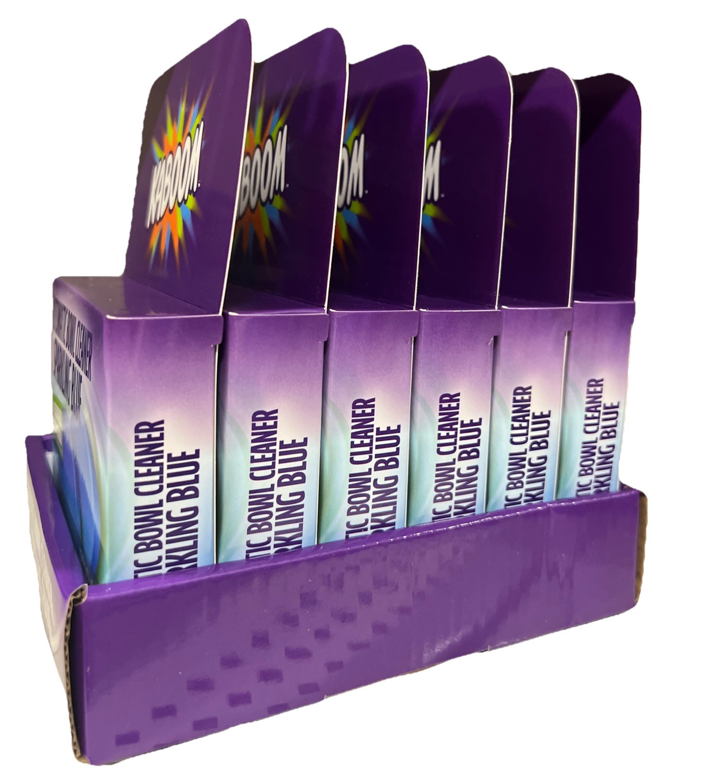 KABOOM Auto Bowl Cleaner Sparkling Blue 6 Boxes 2 Tabs Ea 12 Total Free Ship DCO