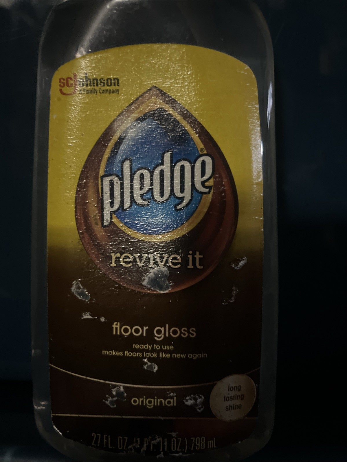 Pledge REVIVE IT Floor Polish For Wood &Laminate. Retired Product Hard To Find