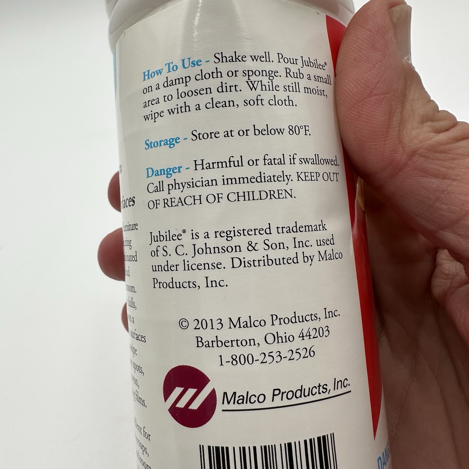 Jubilee Kitchen Wax Protects Shines Cleaner 15 Oz New H6