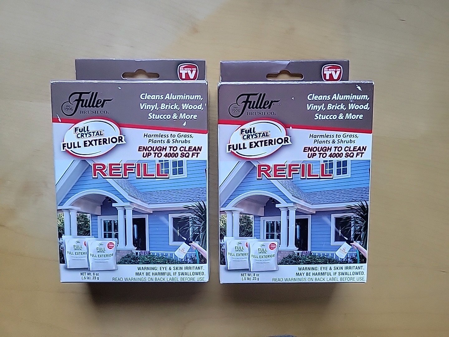 2 Fuller Brush Full Crystal Full Exterior Refill – 8 oz Powder, New Sealed.