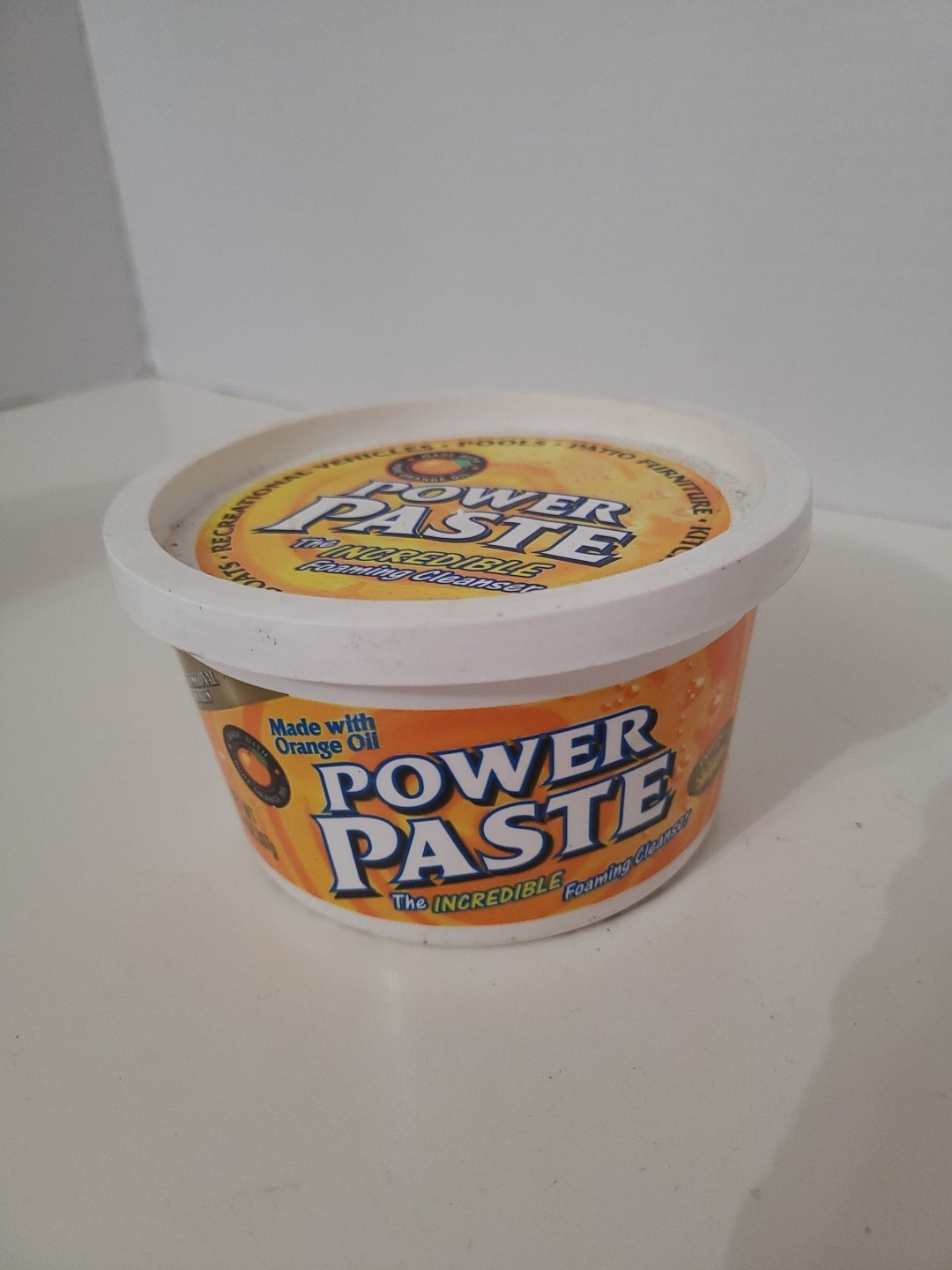 Vintage Orange Clean Natural Cleaning Power Paste 14 oz HSN Prof. Series, Open