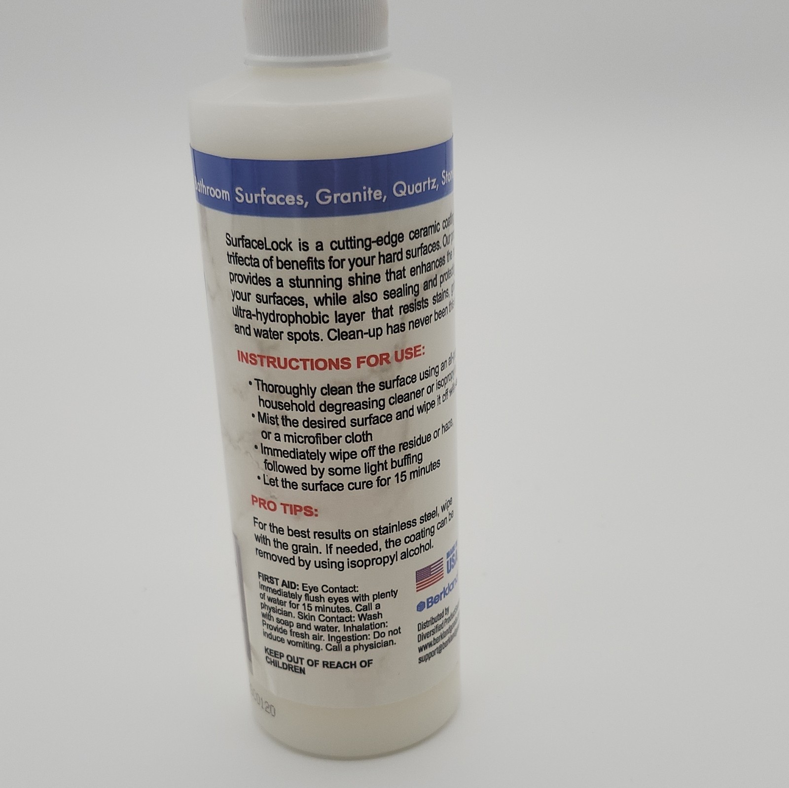 Surface Lock Ceramic Coating for Home, 8 oz / 236 mL can be sold as a lot of 6