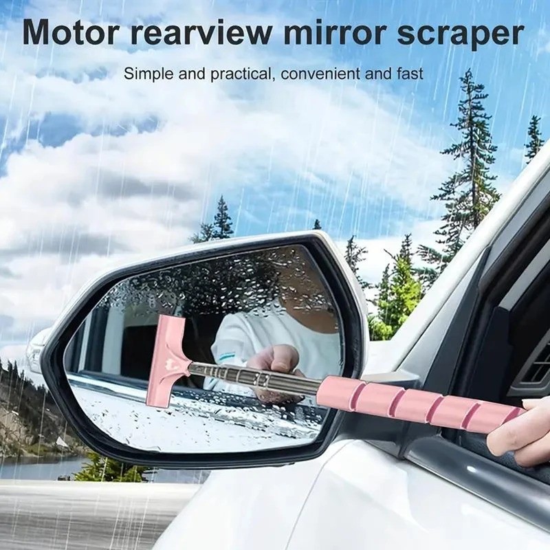 Car Side Mirror Wiper Extendable Glass Cleaner Auto Window Cleaning Brush