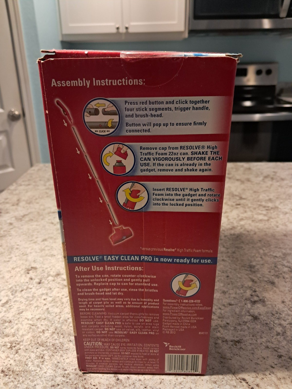 Resolve Easy Clean Pro Carpet Cleaner Gadget + Foam Refill