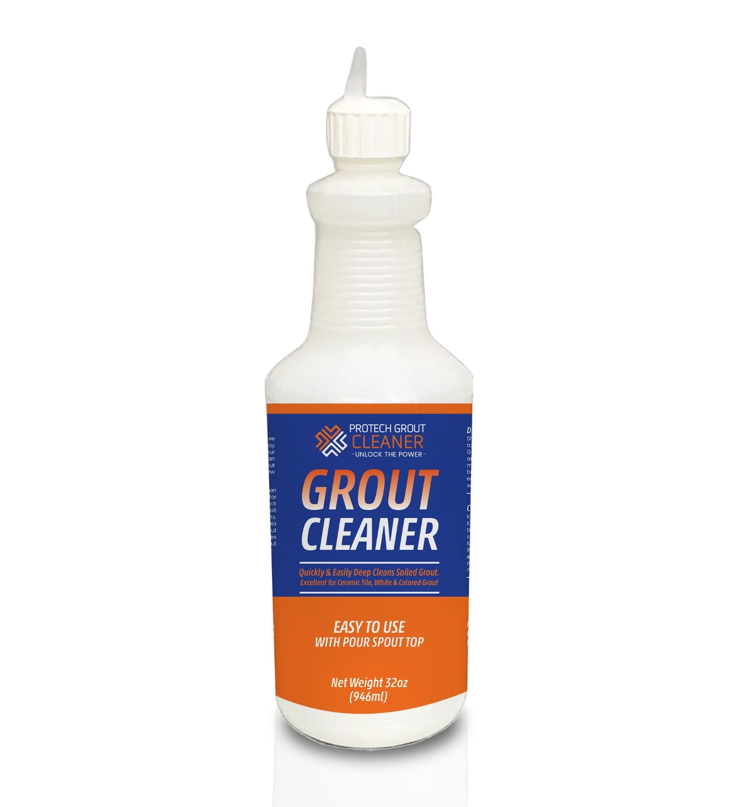 ProTech Tile Grout Clenaer 32oz With Easy To USe Pour Top Spout
