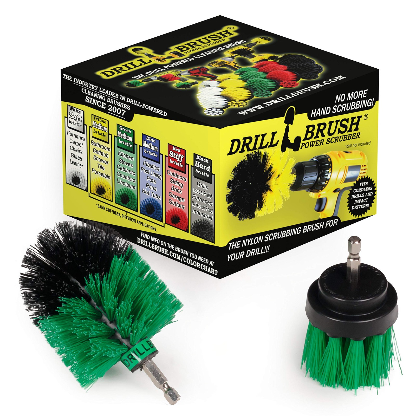 Drill Powered Kitchen Cleaning Brushes – Oven Cleaning Tools – Fridge Stain R…