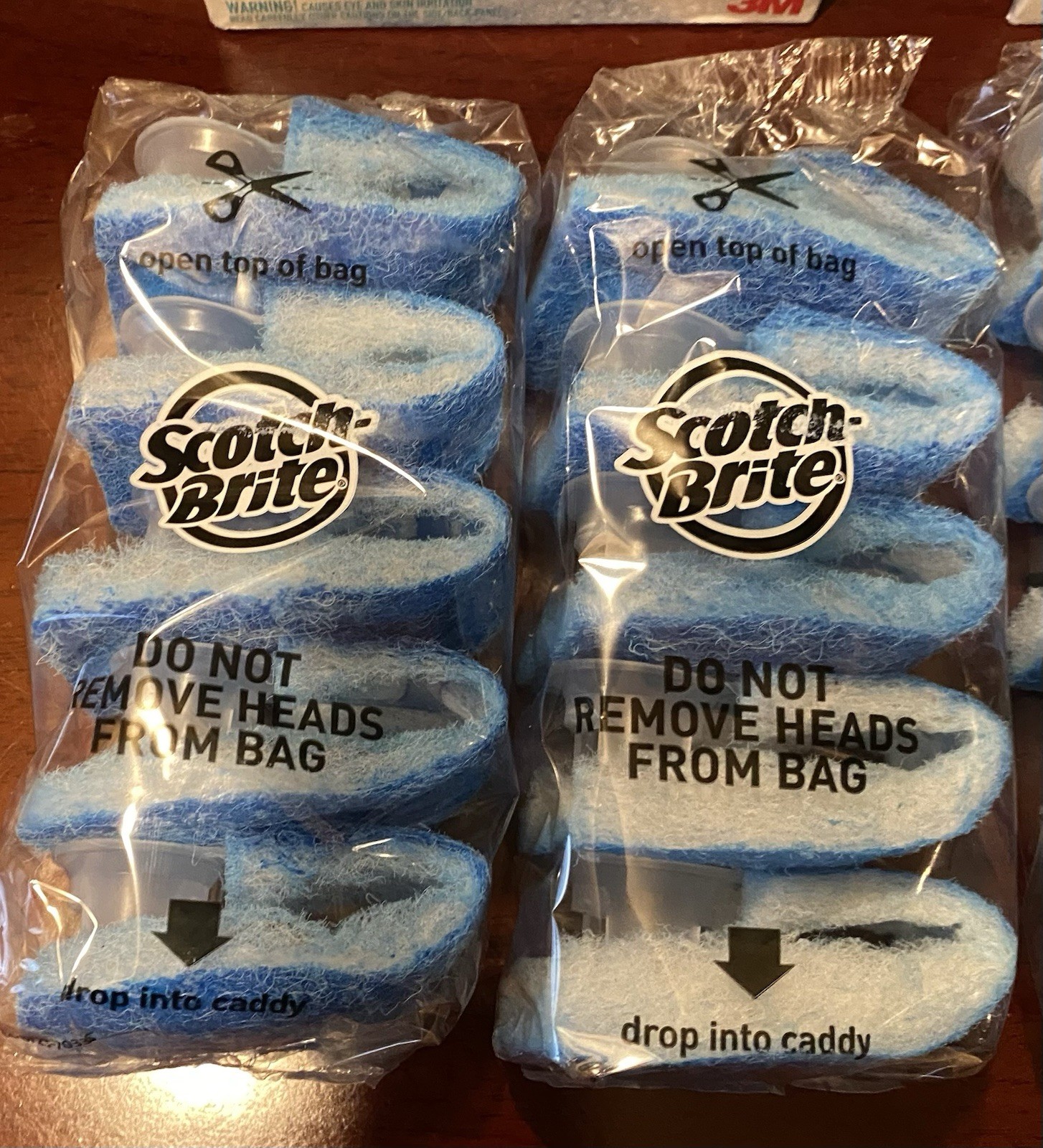 Scotch Brite Disposable Toilet Scrubber Refill Built in Cleaner 10 Pack Lot of 2
