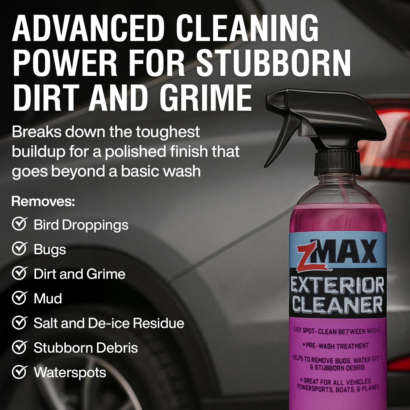 Exterior Cleaner, 24oz – Multi-Surface Pre Wash for Car Detailing and Spot Cl…