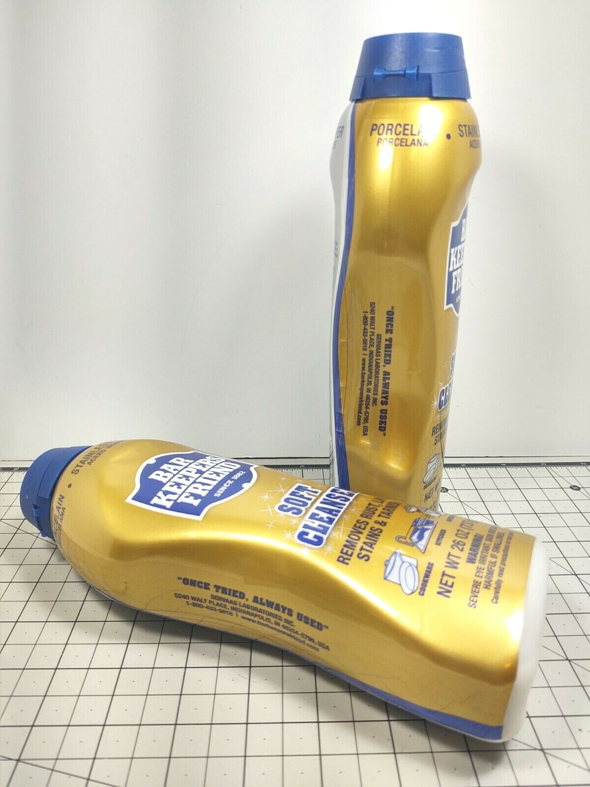 2X Bar Keepers Friend Soft Cleanser 26oz Removes, Rust, Lime, Stains & Tarnish.