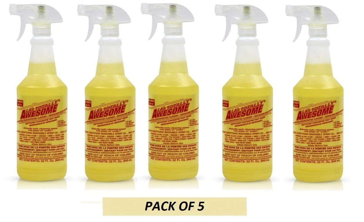 5Pack LA’s Totally Awesome All Purpose Cleaner & Degreaser, Original, 32 fl oz