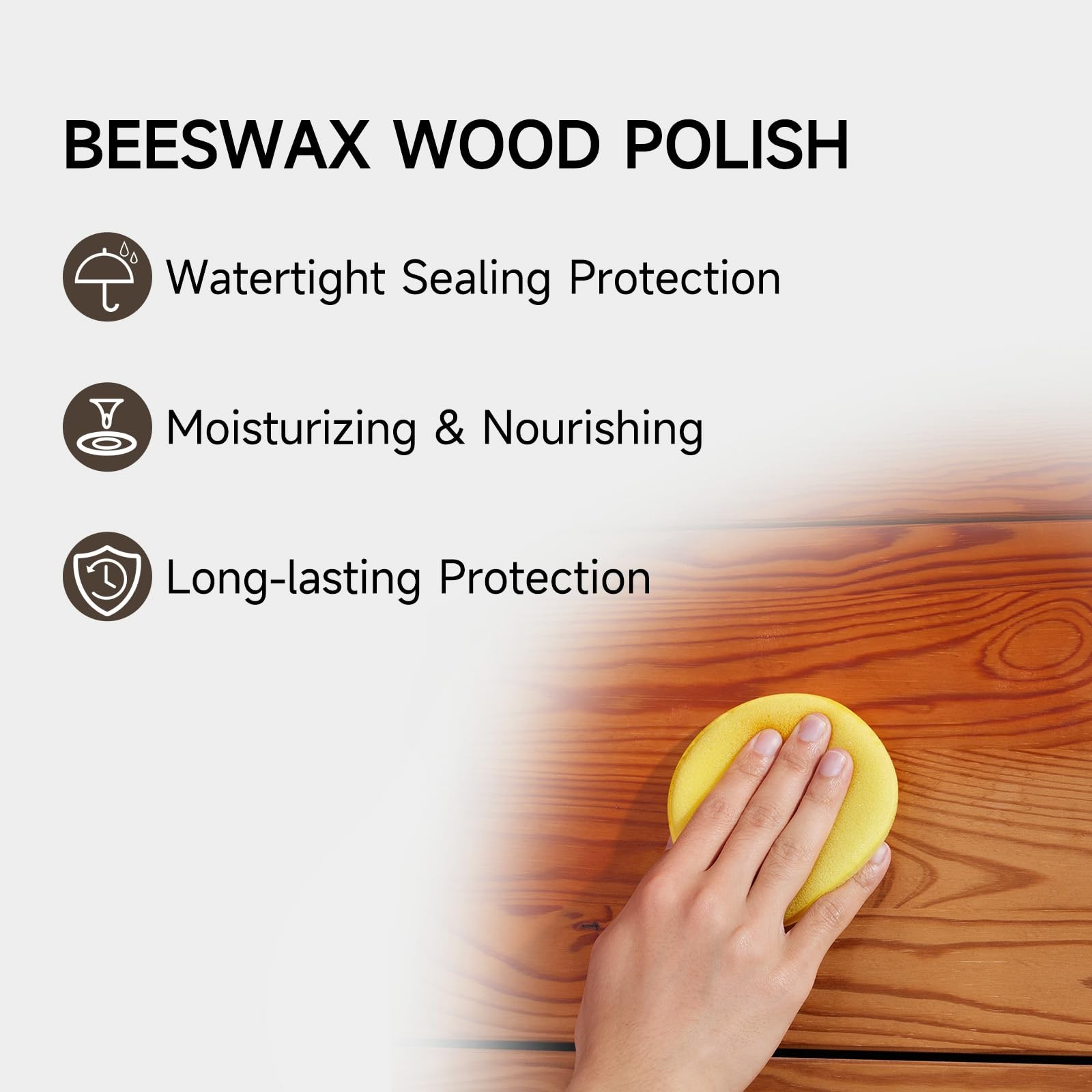 Beeswax Furniture Polish, Cabinet and Table Restorer, Natural Wood Conditione…