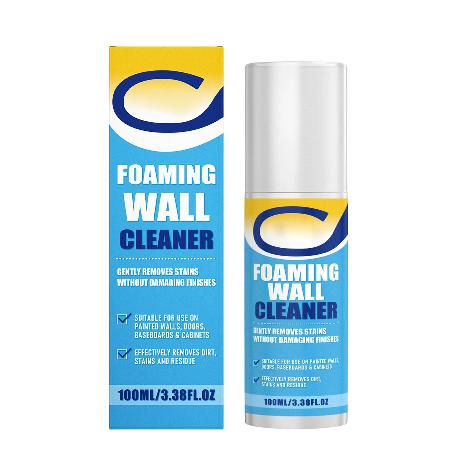 Foaming Wall Cleaner 100ml Stain Foam Spray Heavy Duty Kitchen Degreaser