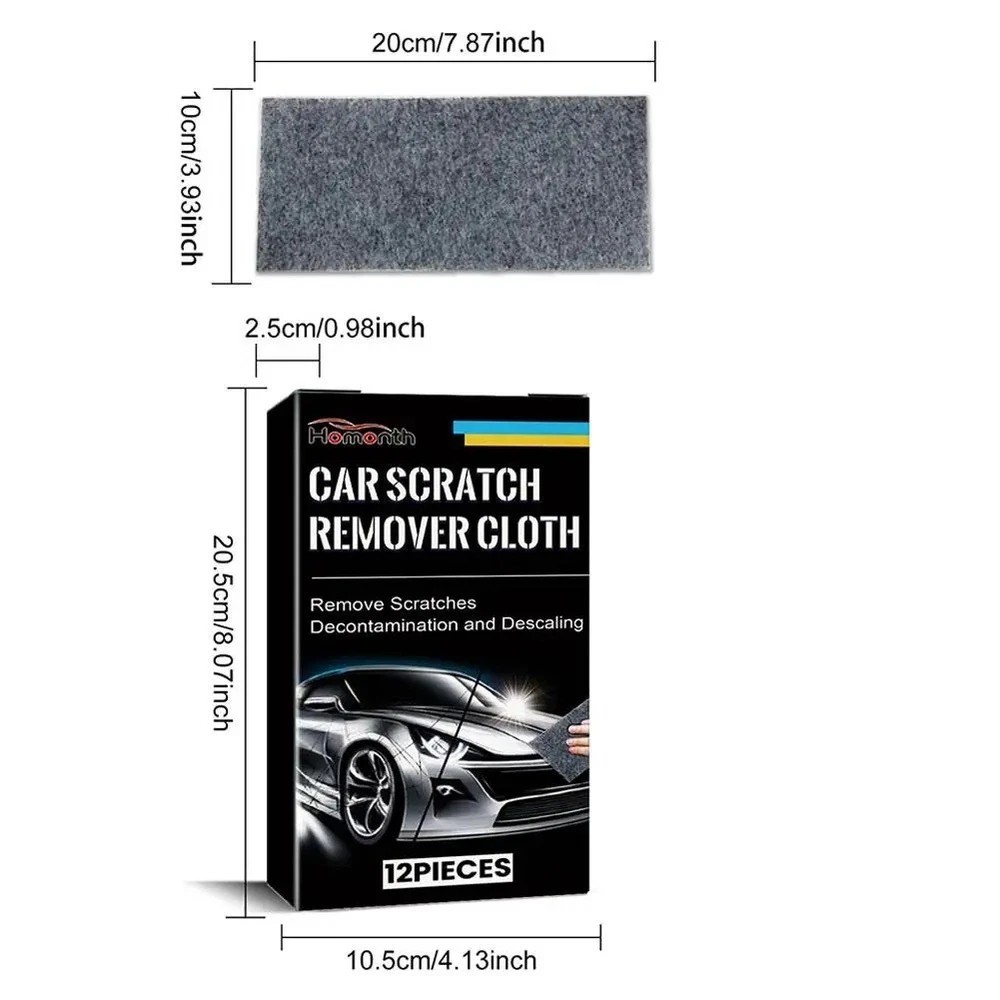 Nano Polix Car Scratch Remover Cloth 6 Packs Auto Paint Scratch Repair Towel-USA