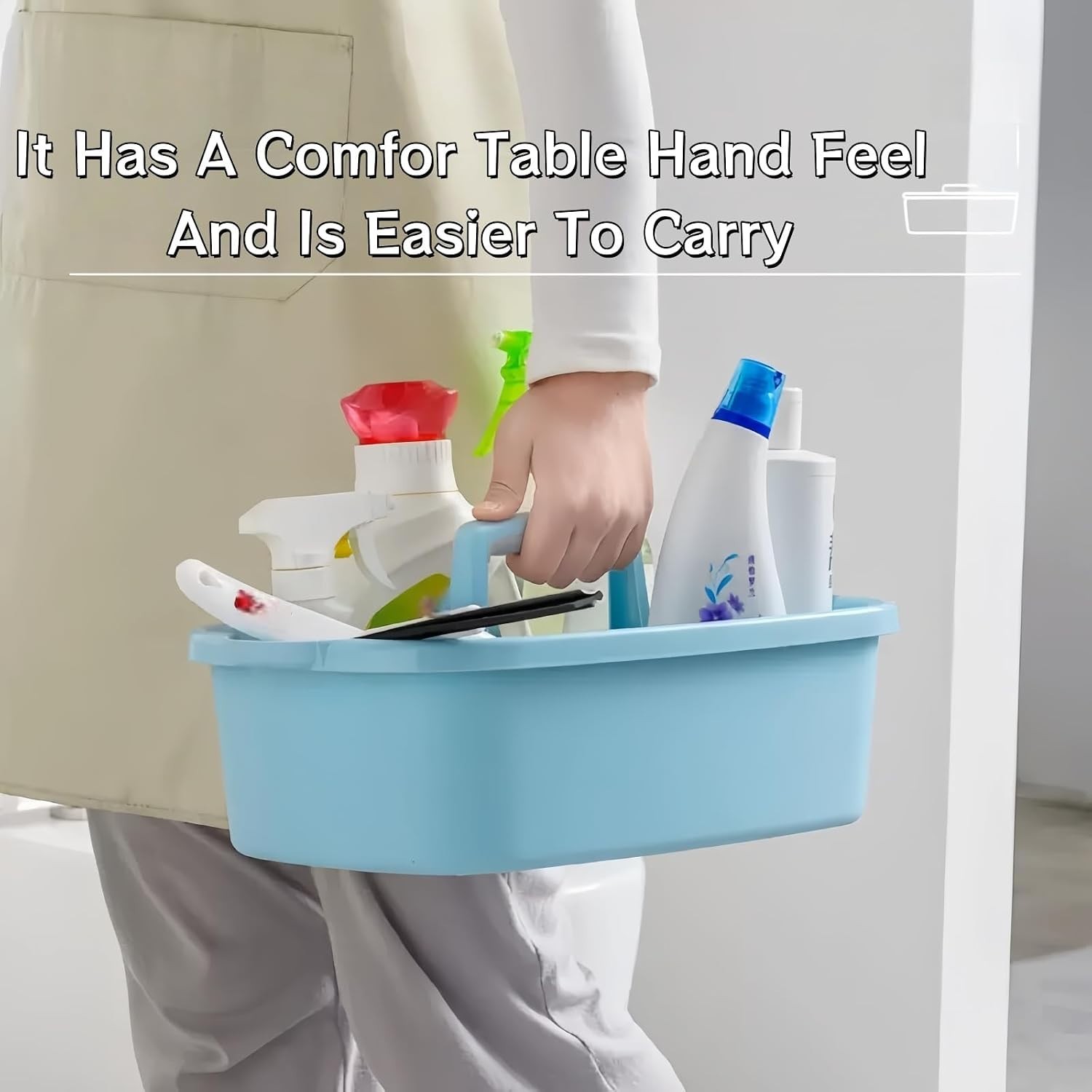 Versatile Blue Shower Basket with Handle – 2-Pack for All Your Storage Needs