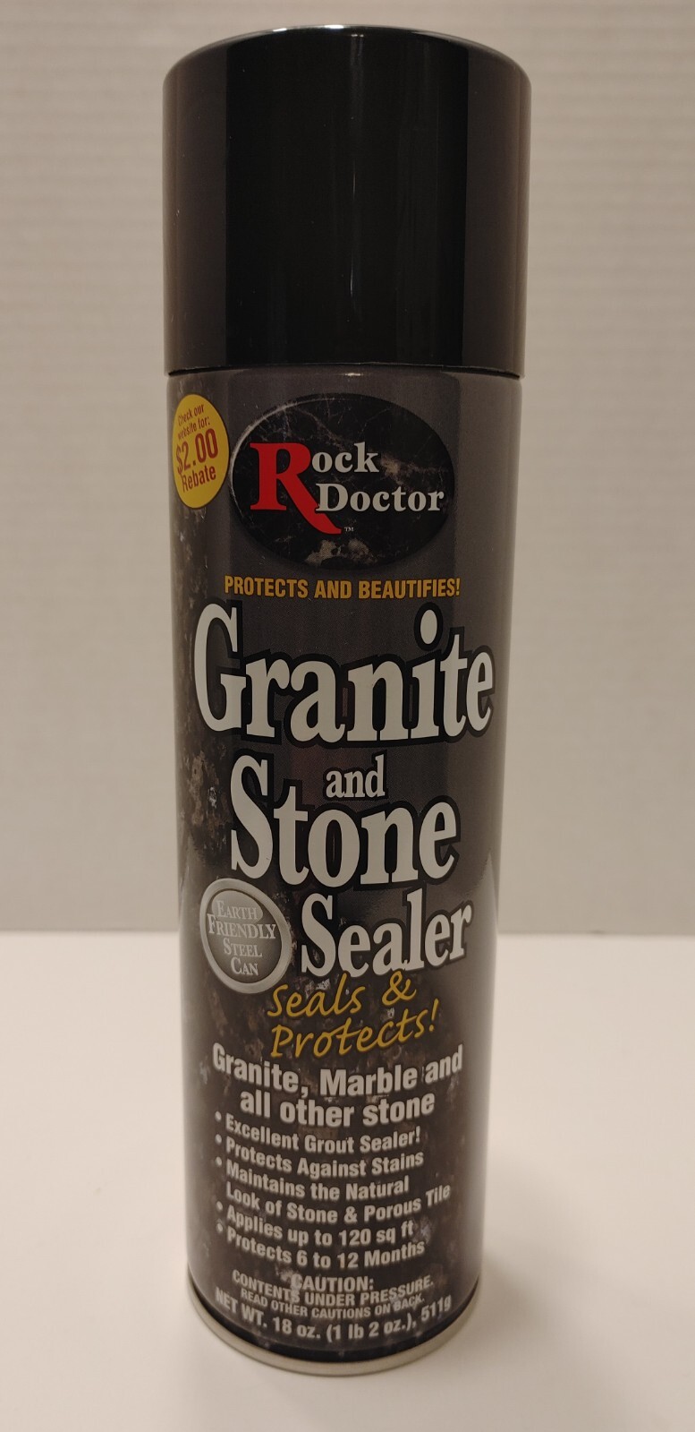 Rock Doctor Granite and Stone Sealer, 18 Ounce Spray Can Seals and Protects.