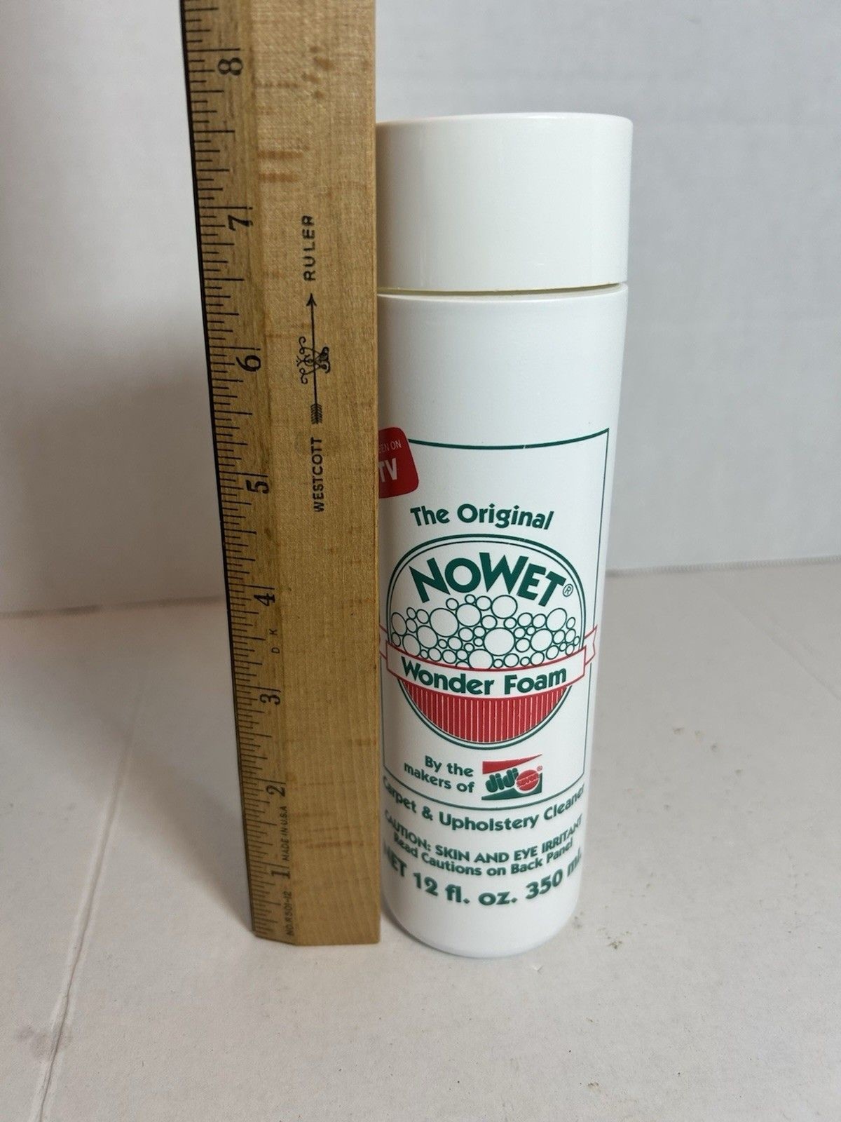 NoWet Wonder Foam Carpet Upholstery Cleaner 12oz Vintage 94 Canada USA As On TV