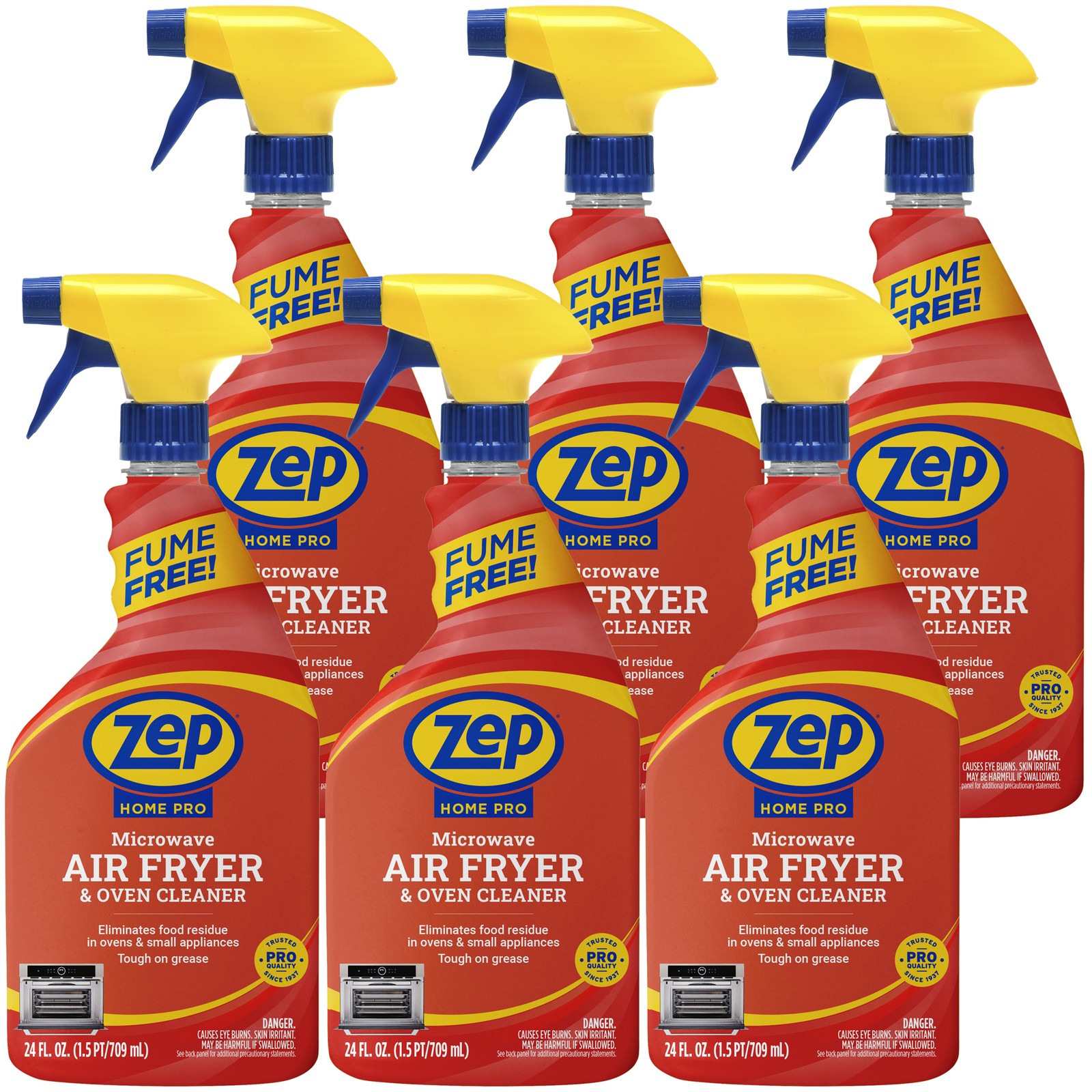 Zep Home Pro Fume-Free Air Fryer and Microwave Cleaner – 24 oz (Case of 6) –
