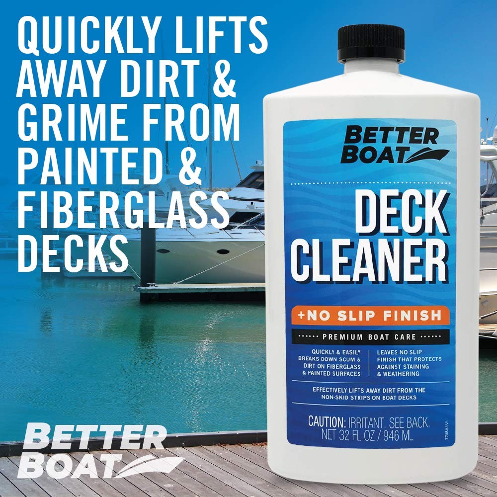 Better Boat Boat Deck Cleaner for NonSkid Strips on Fiberglass, Vinyl, Alumin…