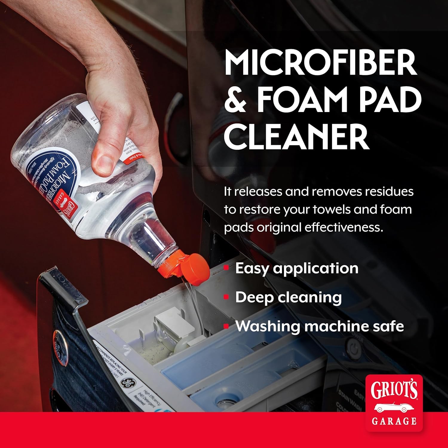 Griot’s Garage Microfiber and Foam Pad Cleaner, Removes Polish, Wax, and Seal…