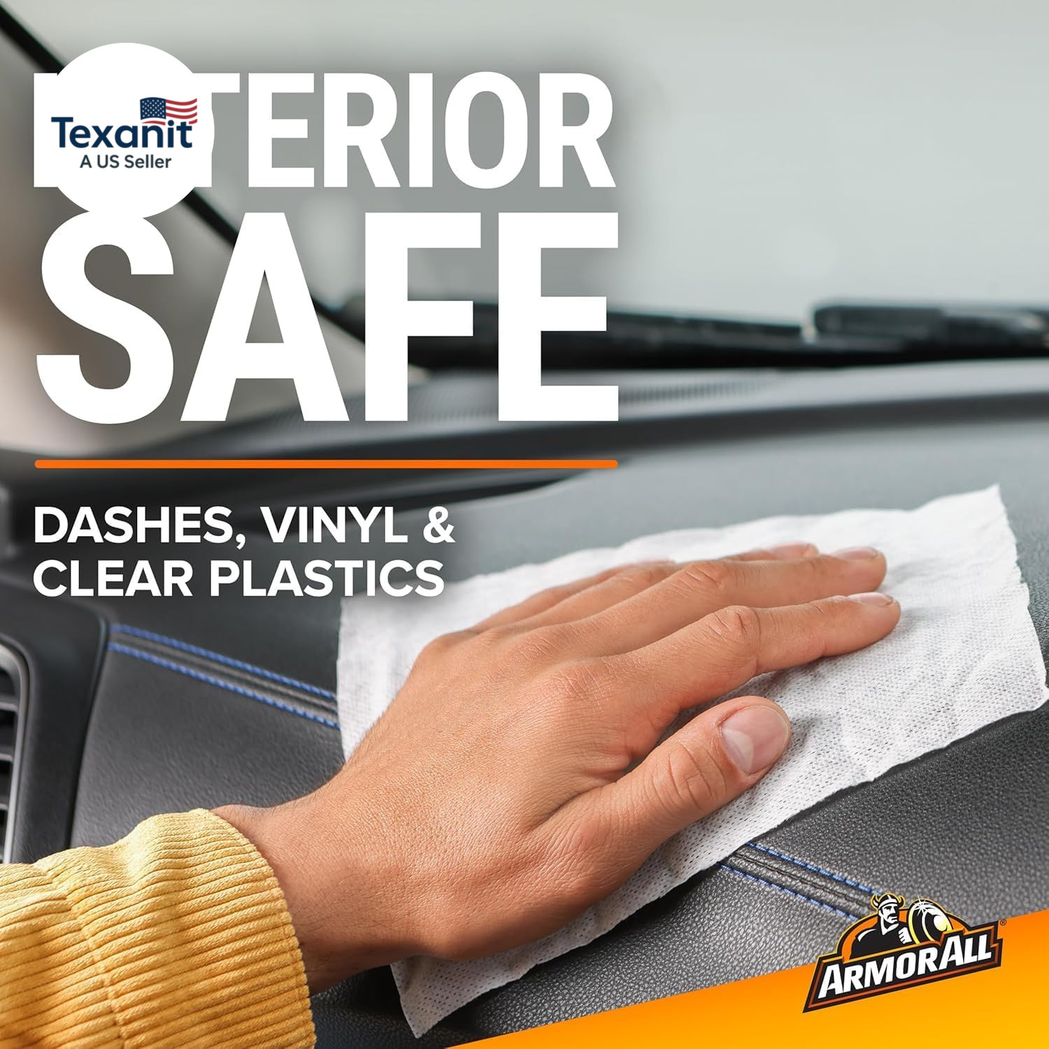 Car Cleaning Wipes, Wipes for Car Interior and Car Exterior, 90 Wipes Each