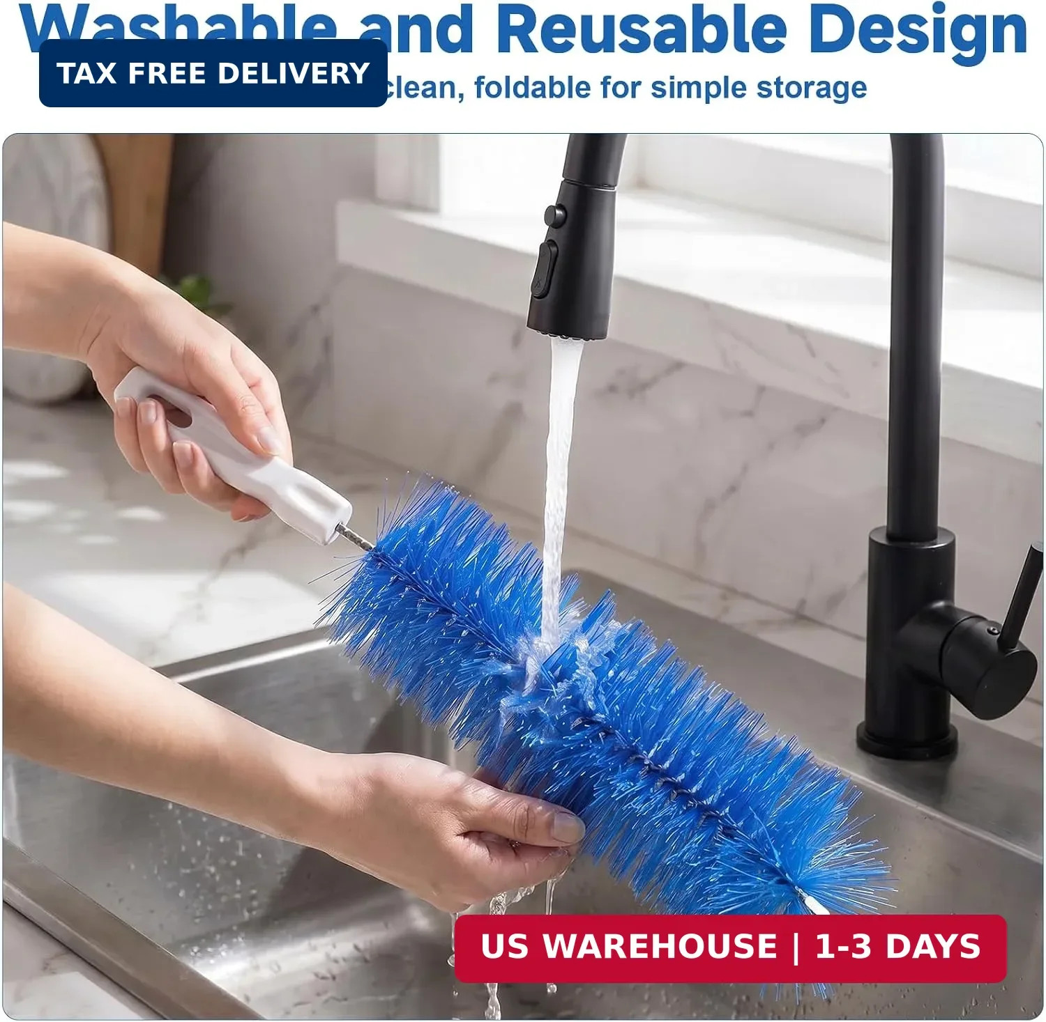 Fan Brush, 2PCS Fan Cleaning Brush Reusable Removes Dirt from Fans, Air Condi…