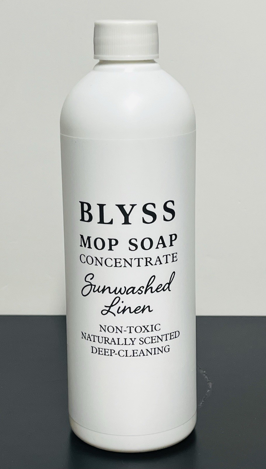 Blyss Mop Soap Sunwashed Linen 16.9 FL OZ. Concentrate Non-Toxic, Deep Cleaning