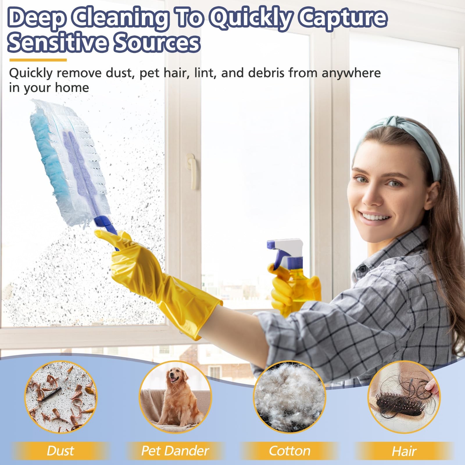 Duster Refills for Swiffer Dusters, 35 Count Disposable Duster Refill Heavy D…