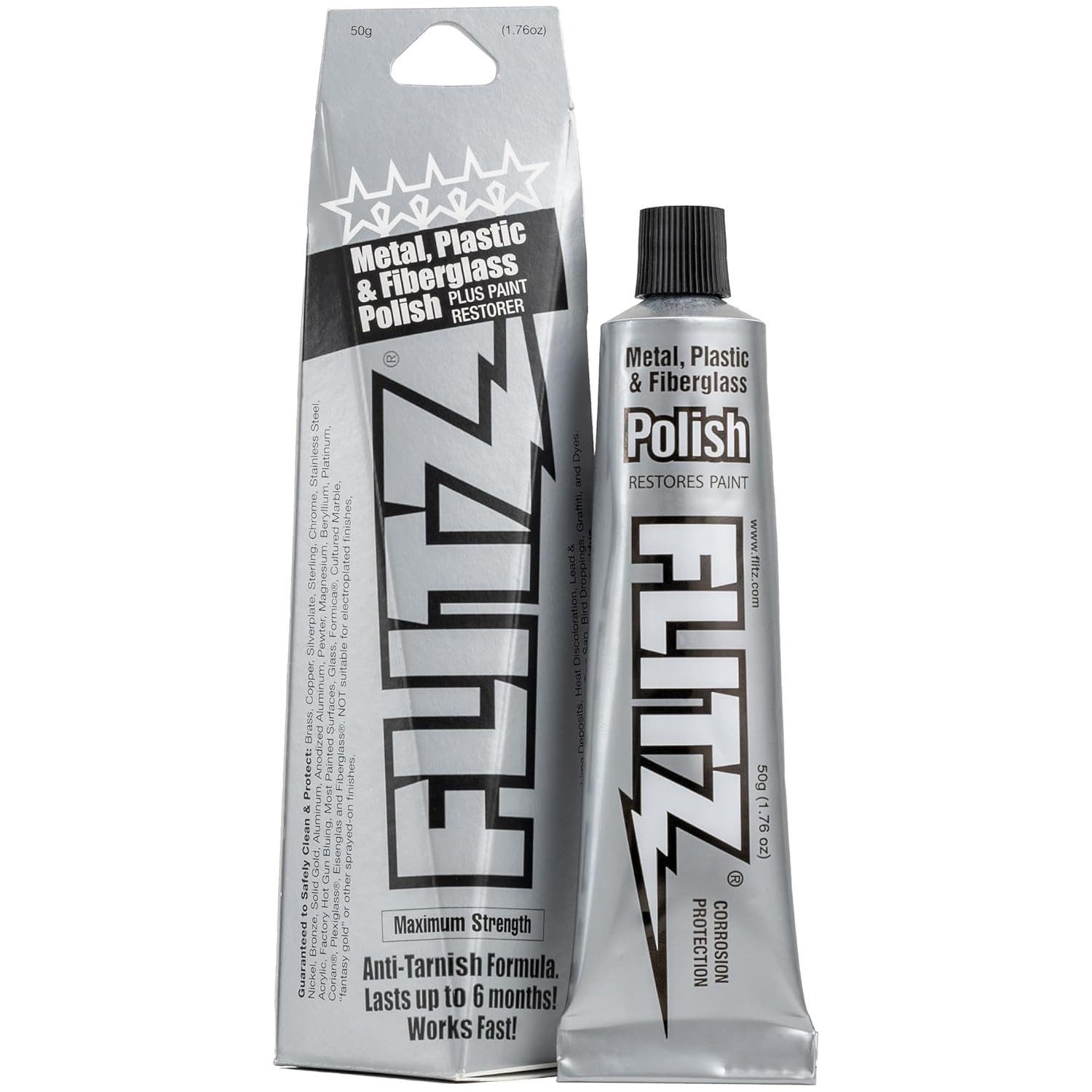 Metal Polish Paste – 1.76oz -Made Silver Polish for Solid Chrome, Stainless S…