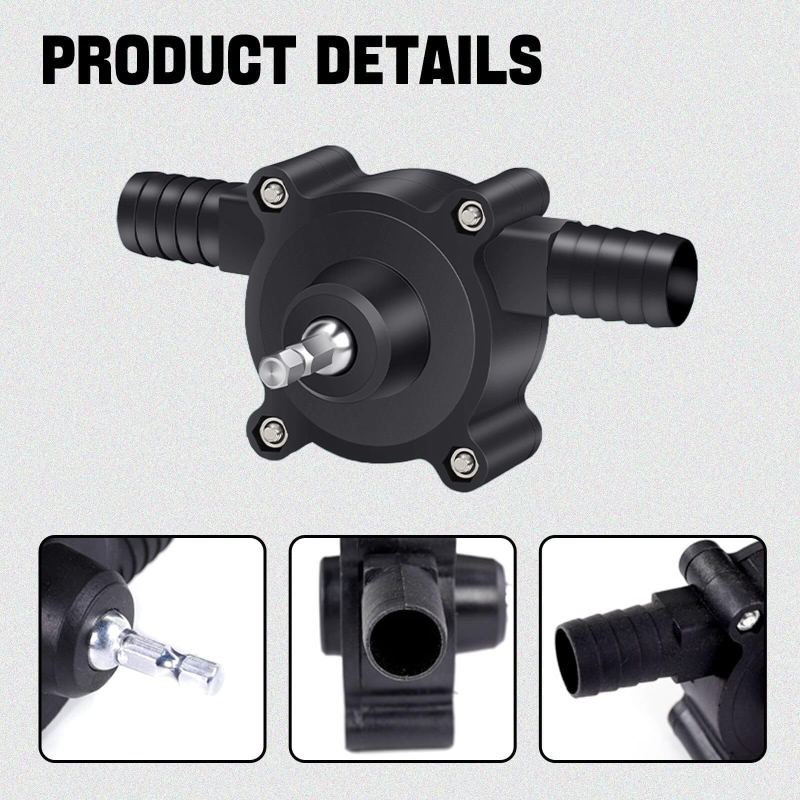 Portable Electric Drill Pump for Water and Liquid Transfer – Self-Priming Hand
