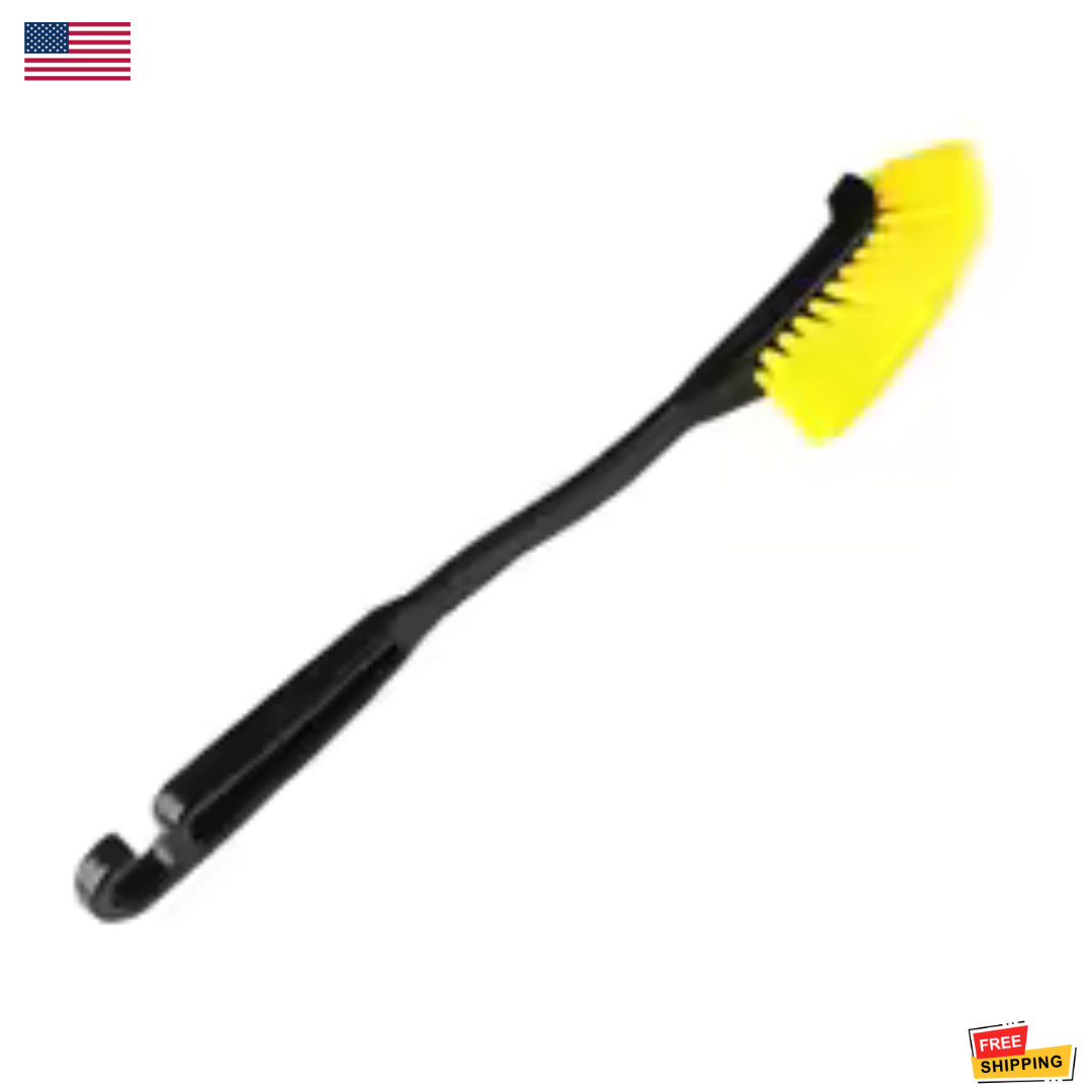 Car Wheel Tire Rim Brush Curved Flexible Cleaning Brush Truck Hub Detail Tool