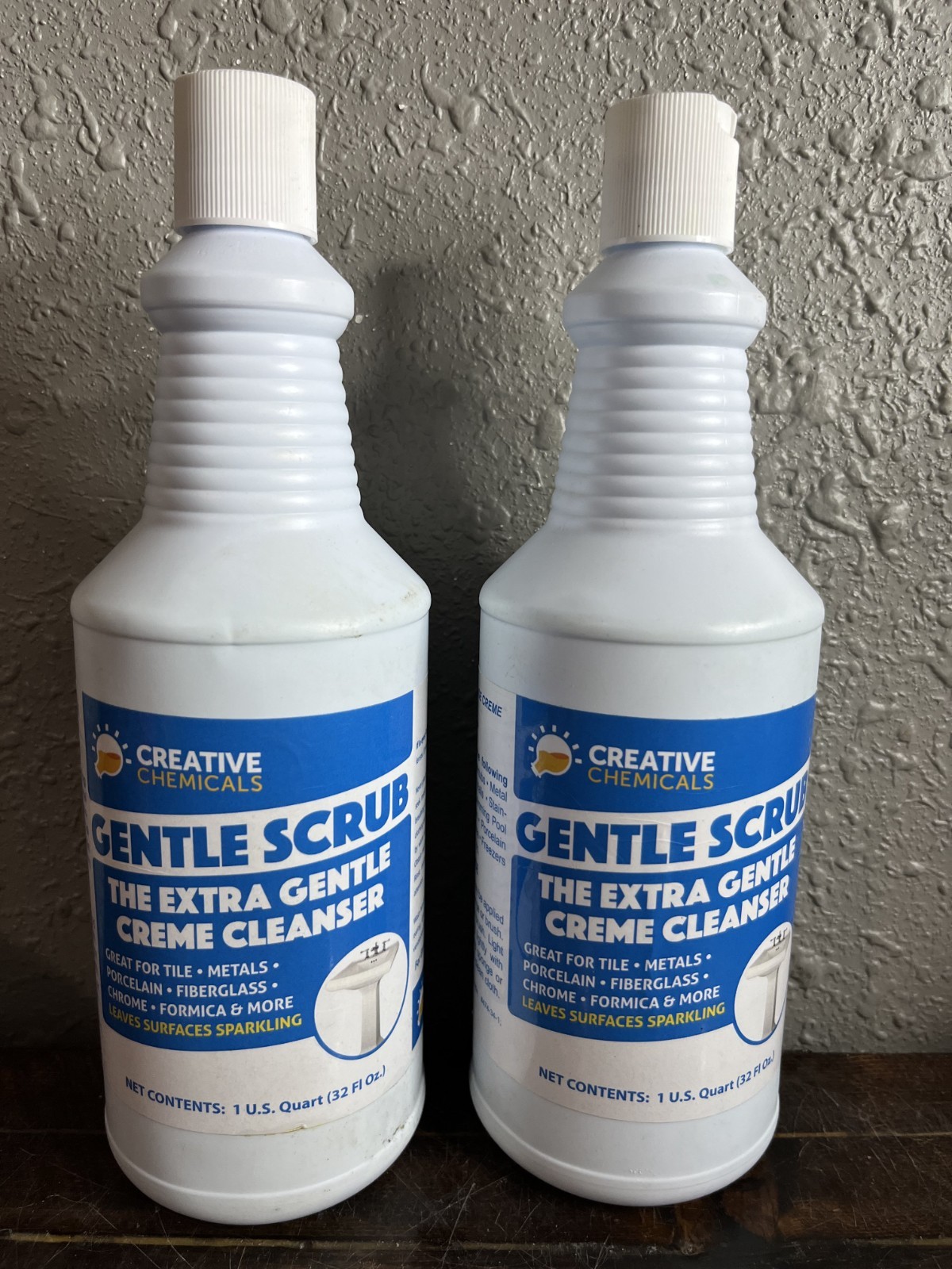 2 Pack Creative Chemicals Gentle Scrub Extra Gentle Creme Cleanser 32 fl oz