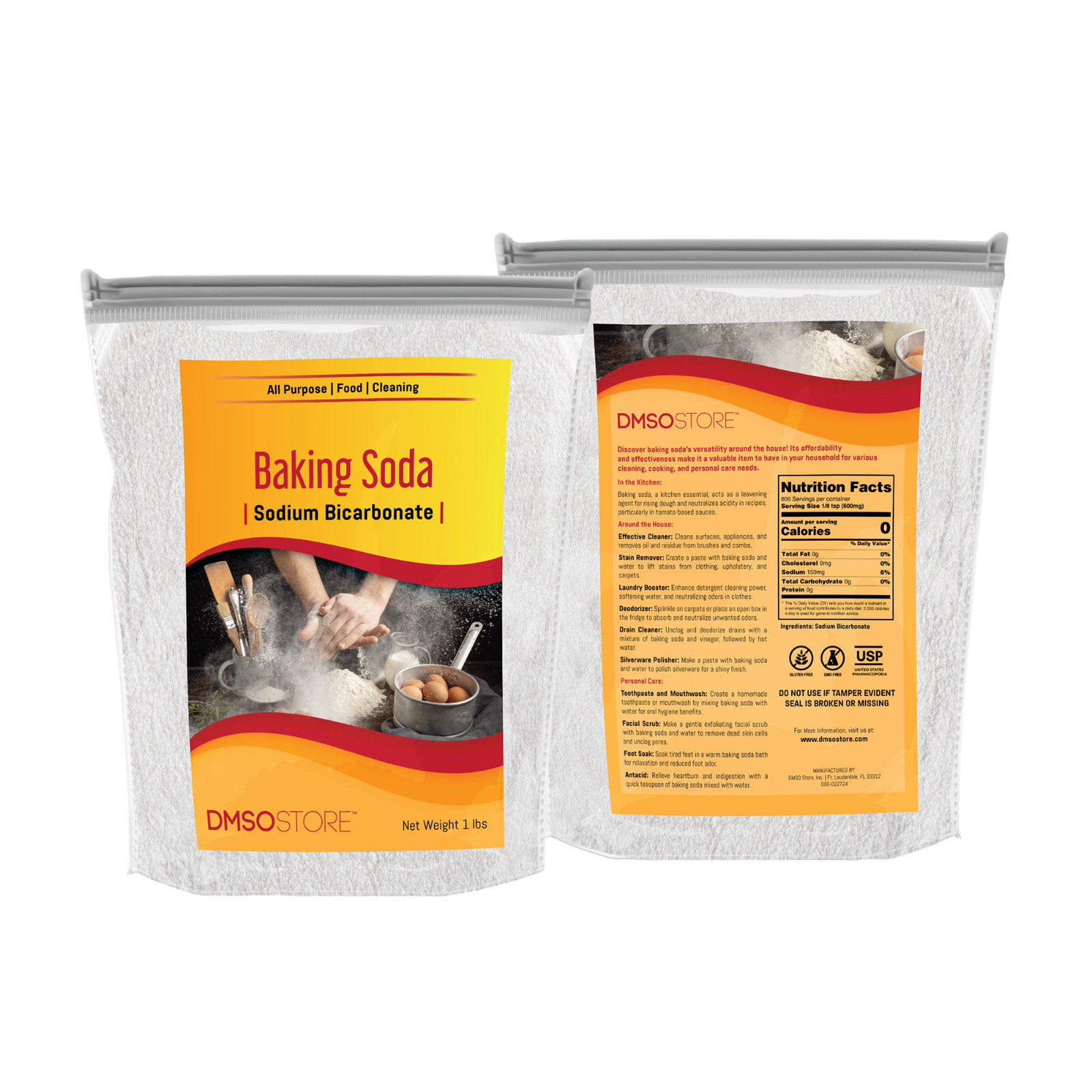 Baking Soda 1 lb. Pure Sodium Bicarbonate