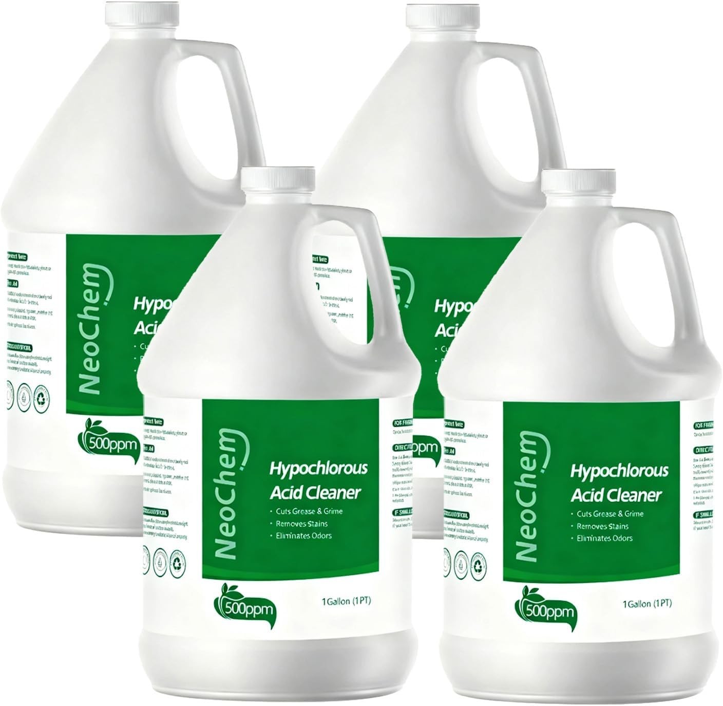 Hypochlorous Acid 500ppm Cleaner 4 Gal No Rinse Stain Odor Eliminator