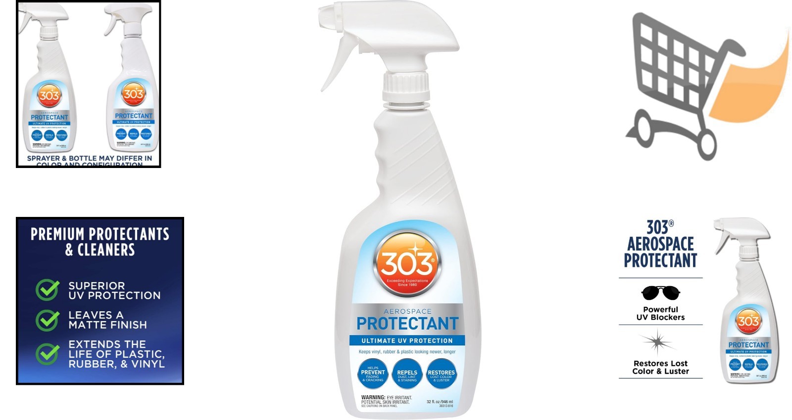 Aerospace Protectant Spray Liquid 32oz UV Fading Dust Resistant Matte Finish